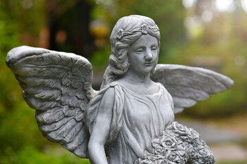 Fototapeta premium The statue is an art that is timeless and beautiful.