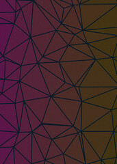 Fototapeta premium Aqua Green color Abstract color Low-Polygones Generative Art background illustration