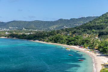 Paradise beach view in Carriacou, Grenada