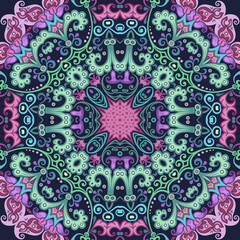 Vector ethnic nature ornamental background