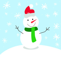 Print Funny Christmas card, vector illustration