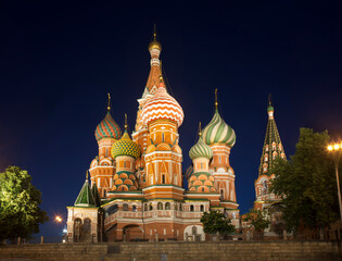 Saint Basil's Cathedral in Moscow. Russia