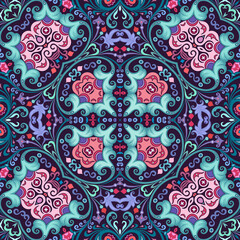 Vector ethnic nature ornamental background