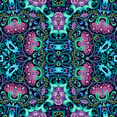 Vector ethnic nature ornamental background