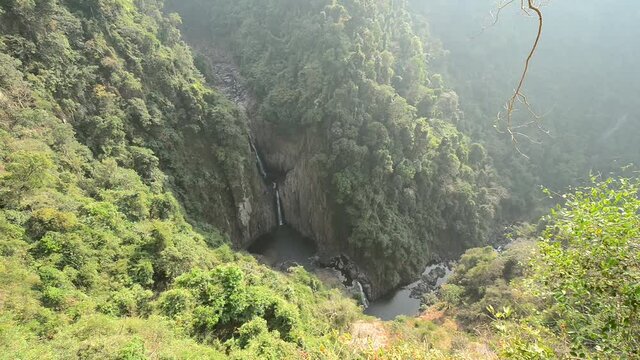 Deep Forest beautiful waterfall Haew Narok waterfall at Kao Yai national park World HeritageThailand
