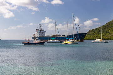 Tyrell bay view in Carriacou, Grenada