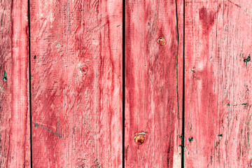 Red planks background or wooden boards texture