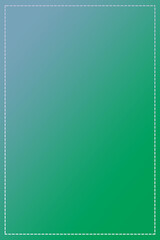 Vertical Blank Frame On Blue-Green Gradient Background-For Social Media, Pictureframe, Poster, Banner, Invitation & Greeting Card.