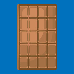 Naklejka premium chocolate bar flat icon logo vector illustration, isolated stock vector