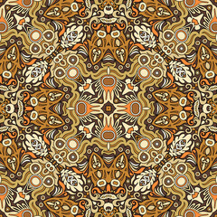 Vector ethnic nature ornamental background