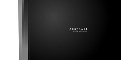 Modern black white abstract presentation background. Vector illustration design for presentation, banner, cover, web, flyer, card, poster, wallpaper, texture, slide, magazine, and powerpoint.