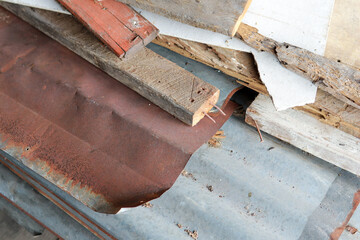 Rust consumes zinc surface (Old Zinc) Construction equipment, decoration