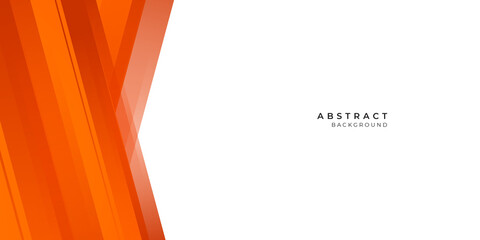 Abstract orange white vector presentation background with stripes for business and corporate concept