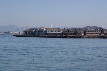 Fototapeta na wymiar Alcatraz Island in the Bay