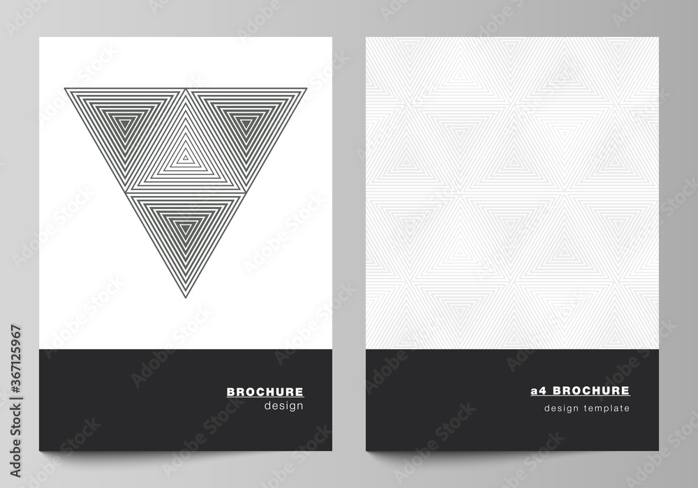 Poster vector layout of a4 format modern cover mockups design templates for brochure, magazine, flyer, book
