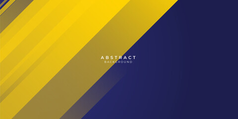 Blue yellow white abstract background geometry shine and layer element vector for presentation design. Suit for business, corporate, institution, party, festive, seminar, and talks.