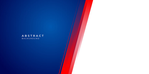 Simple shiny red blue element on white background for presentation design and social media post stories template