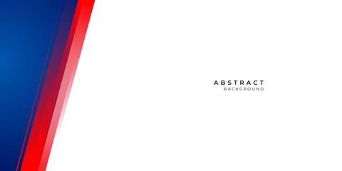 Simple shiny red blue element on white background for presentation design and social media post stories template