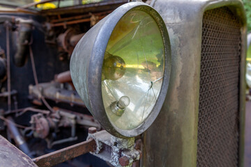 Rusty oldtimer car