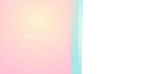 Obraz premium Modern simple flat shiny blue green tosca yellow pink pastel background for presentation and social media post stories design templates