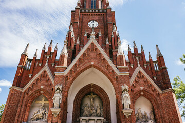 Kalwaria w Piekarach Śląskich Piekarska katedra bazylika kościół religia rzeźby katolicki - obrazy, fototapety, plakaty