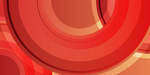 Abstract flat orange background with blank space of paper layer and circle texture pattern for presentation design