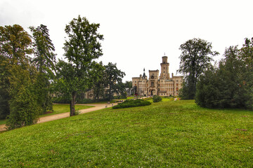 Fototapeta na wymiar protected state chateau Hluboká nad Vltavou