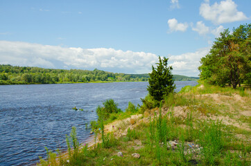 nature protection. River flows. Protect the environment. ecology