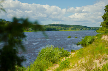 nature protection. River flows. Protect the environment. ecology