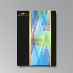 Chaos abstract geometric covers design. Cool halftone shiny gradients templates set. Fluid shapes poster composition. Retro futuristic