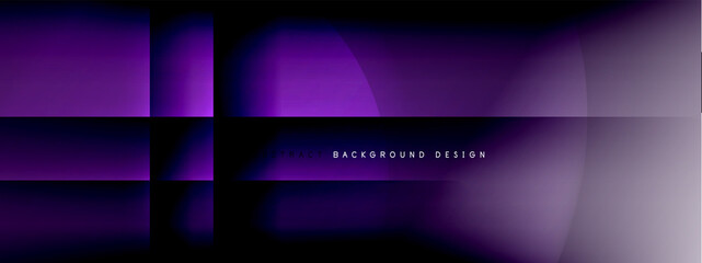 Fototapeta premium Vector abstract background - circle and cross on fluid gradient with shadows and light effects. Techno or business shiny design templates for text
