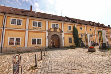 square in the beautiful town of Cesky Krumlov