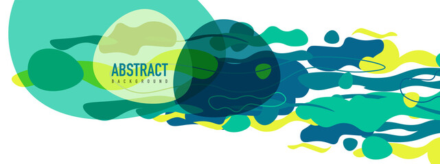 Trendy liquid style shapes abstract design, dynamic vector background for placards, brochures, posters, web landing pages, covers or banners
