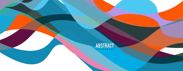 Fluid wave colorful abstract background. Dynamic colorful vibrant vector design