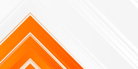 Modern simple orange white presentation background with stripes