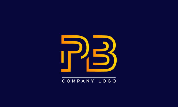 Creative letters PB or BP Logo Design Vector Template. Initial Letters PB logo Design	