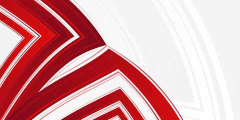 Abstract technology geometric red color shiny motion background with curve wave lines texture pattern