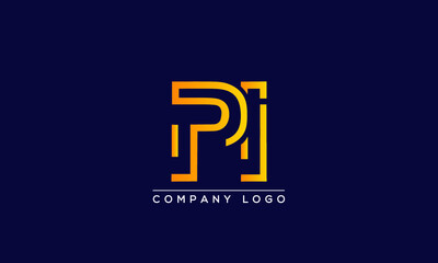 Creative letters PI Logo Design Vector Template. Initial Letters PI Logo Design	