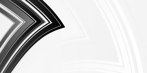 Black and white abstract background with curve wave lines texture pattern