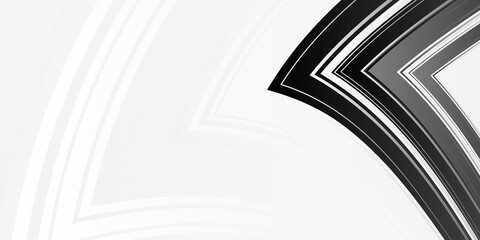 Black and white abstract background with curve wave lines texture pattern