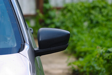 part of the car with a mirror