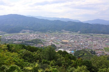 Fototapeta na wymiar 大洲市　冨士山展望台からの眺め
