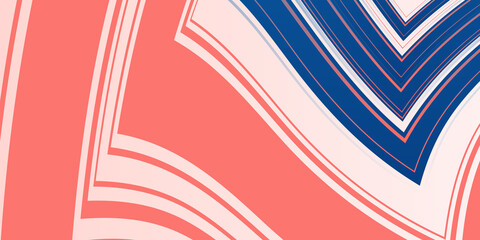Abstract red blue presentation background with curve wave lines texture pattern