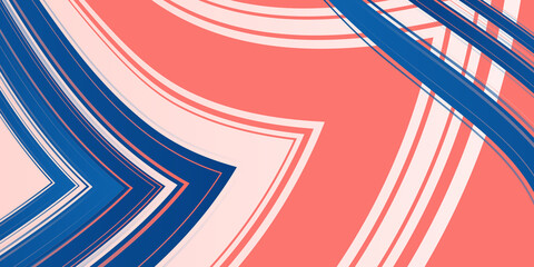 Modern abstract red blue white presentation background with curve wave lines texture pattern