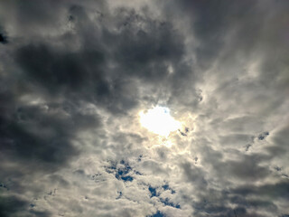 clouds in the sky during the winter in Mediterranean area