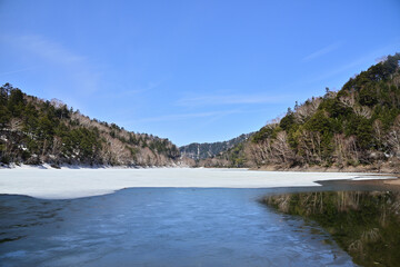 Freezing lake in Japan, Suganuma - 367134999