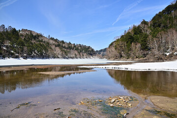 Freezing lake in Japan, Suganuma - 367135151