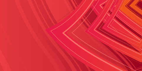 Modern red pastel presentation background with curve wave pattern lines