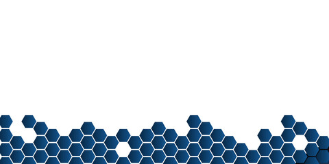 Vector hexagons pattern. Geometric abstract background with simple hexagonal elements. Medical, technology or science design fo presentation background