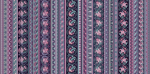 Abstract ethnic stripe pattern, vector background